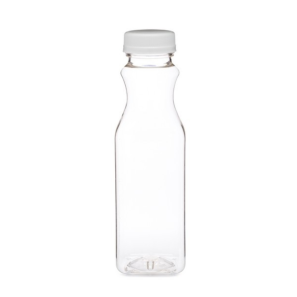 Clear PET decanter juice bottle