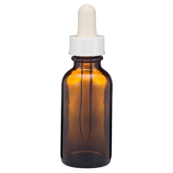 Amber dropper bottle