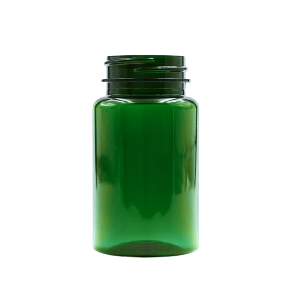 Green glass pill packer