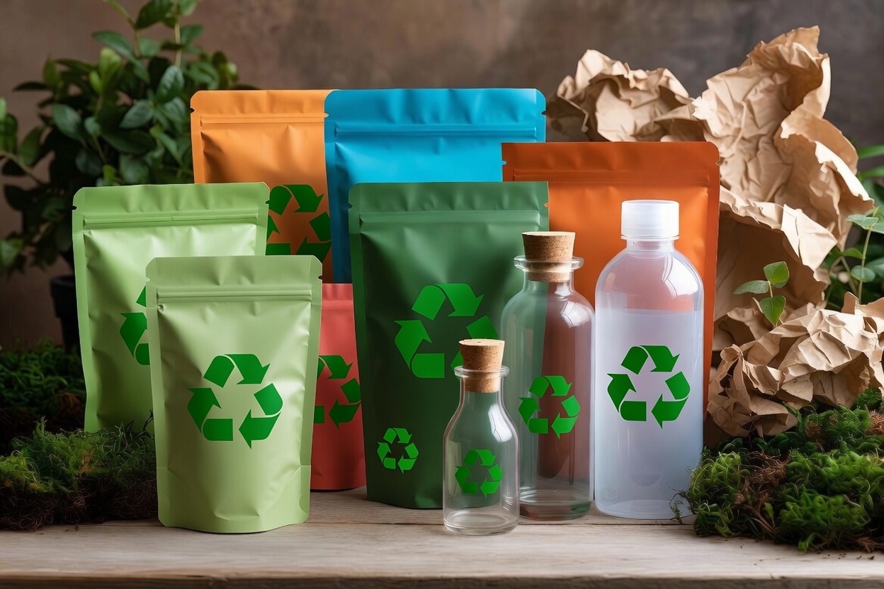 Eco-friendly paper-based packaging with recyclable materials